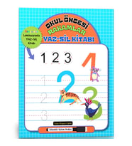 Okul Öncesi RAKAMLAR YAZ-SİL Kitabı