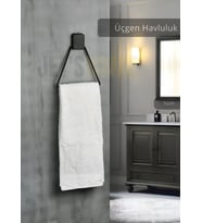 Üçgen Havluluk Paslanmaz Çelik Banyo Havluluk Düzenleyici Siyah
