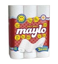 Maylo 3 Katlı Rulo 12'li Kağıt Havlu