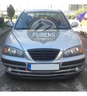 Hyundai Elantra 2002-2007 Uyumlu H lip Esnek Ön Lip 2 Parça Karlık Ön Ek Tampon Altı Dil