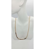 Gold Rose Renk Küp İtalyan Zincir (60 CM)