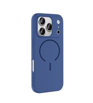 iPhone 17 Pro Max Kılıf M-safe Şarj Özellikli Meta Kılıf (Lacivert)