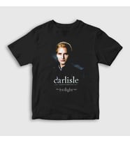 Presmono Unisex Çocuk Siyah Carlisle Cullen Vampire Twilight T-Shirt 310202tt