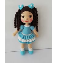 Sevimli Maviş Bebek Amigurumi Organik Oyuncak