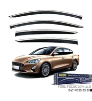 Uyumlu Focus 5 2019 Sonra Kromlu Cam Rüzgarlığı 4Lü