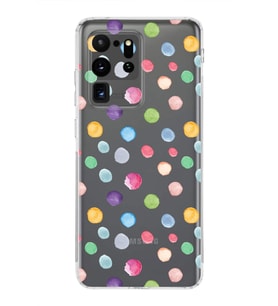 PrintiFy Samsung Galaxy S20 Ultra ile Uyumlu Water Color 6  Kamera Korumalı Şeffaf  Kılıf