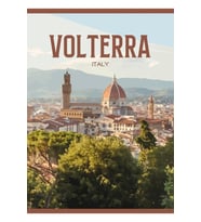 Volterra, Italya Tablo Ahşap Poster Dekoratif