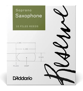 D'Addario DIR1025 Reserve Soprano Saksafon Kamışı No: 2.5 (Orta Seviye/Eğitim) - 10'lu Paket  Dosyalı Kesim, Esnek Cevap ve Profesyonel Kontrol