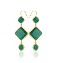 Kadir Jewellery 22 Ayar Altın Kaplama Kadın Sallantılı Küpe -El İşçiliği Ve Hipoalerjenik Küpe
