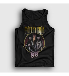Presmono Unisex Siyah Band Mötley Crüe Atlet 166923tt