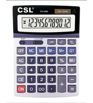 CSL CS-2385 12 Hane Masa Tipi Oynar Başlıklı Hesap Makinesi