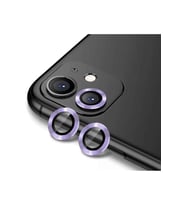 Apple iPhone 12 Uyumlu Zore CL-12 Premium Safir Parmak İzi Bırakmayan Anti-Reflective Kamera Lens Koruyucu (Lila)