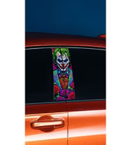 Araç Kapı Direk Kaplama Folyosu Joker Desenli (SAĞ SOL TAKIM) (2 ADET) - 22x50 C (Çok Renkli)