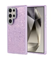 Galaxy S24 Ultra Kılıf Taşlı Tasarımlı Kapi Kılıf (Lila)