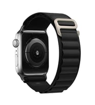 Ally Apple Watch 7-8 45mm 6-5-4 44mm Alpine Loop Kayış Kordon 3-2-1 42mm (Siyah)