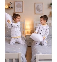 Çocuk Pijama Takımı 1-6 Yaş Penye Mevsimlik Ev Giyim Eşofman Takımı 1111
