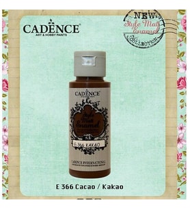 Cadence Style Matt Enamel Cam & Porselen Boyası 59 ml. E-366 Kakao 