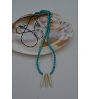 STONEAGE JEWELLERY Turkuaz Doğal Taşlı Metalsiz Kolye
