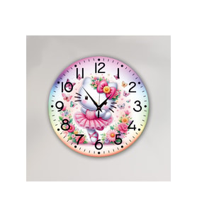 bilge Tasarım Çocuk Odası Duvar Saati 30 x 30 CM (Karışık)