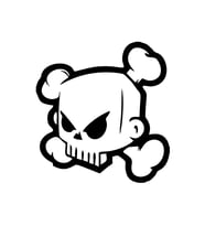 Kuru Kafa Sticker 17x17 Cm Siyah