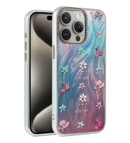 Newface Apple iPhone 15 Pro Max Kılıf Blade Aynalı Desenli Kapak - Desen 4