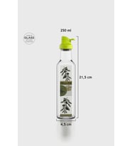 Renga Oslo Desenli 250 ml Yeşil Kapaklı Cam Yağlık 152005