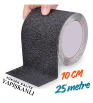 Siyah Merdiven ve Zemin Kaydırmaz Kaymaz Bant 100mm X 25mt