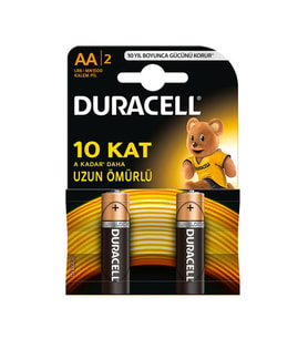 Duracell Alkalin AA Kalem Pil 2li