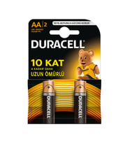 Duracell Alkalin AA Kalem Pil 2li