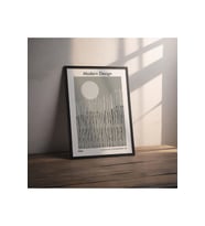 Dekoratif Çerçevesiz Poster Modern Design Çizgi  Soyut Çerçevesiz Tablo