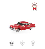 Bluetooth Hoparlör Retro Klasik Araba Tasarımlı 10W FM USB Selfie Speaker D87 Kırmızı