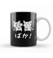 Kawaii Neko Baka Anime Kupa Bardak Porselen