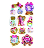 Sticker Kabartmalı Stiker Defter, Planlayıcı Etiket (sulu-906)-14x8 cm - Sulu Müzik Kedi