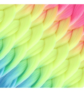 Afrika Örgülük Ombreli Sen 100 Gr. / Fuşya / Neon Sarı / Açık Mi