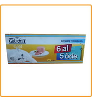 Gourmet Gold Kıyılmış Ton Balıklı Kedi Konservesi 6 Al 5 Öde 6x85 gr.