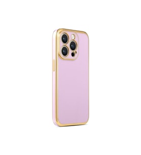 Apple iPhone 14 Pro Max Uyumlu Kılıf Zore Bark Kapak (Lila)