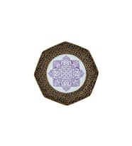LAMEDORE TEA DELİGHT 17 CM PASTA TABAĞI İRİS PURPLE BLOOMİNG BAROQUE 1 ADET
