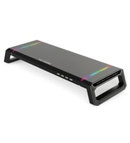 TechTic Bilgisayar Monitör Yükseltici Laptop Sehpası RGB 4 USB Hub Yükseklik Ayarlı Monitör Standı