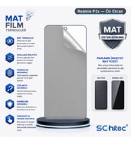 SChitec Realme P3x Uyumlu Ön Yüzey Mat Hidrojel Ekran Koruyucu