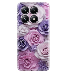 Xiaomi 14T Pro Kılıf Boutique Baskılı Resimli Mor Güller Pcode -029