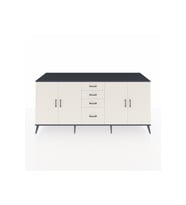 Kronos Konsol 2 Raflı 4 Çekmeceli 4 Kapaklı 220x59x99 Antrasit-Aytaşı/Aytaşı
