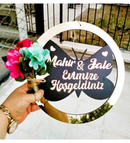 EV KAPI SÜSÜ AİLE İSİMLERİYLE KİŞİYE ÖZEL