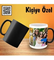 Resimli Sihirli Kupa Bardak (Siyah Beyaz)