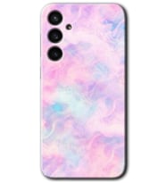 Galaxy S23 FE Kılıf HD Desen Baskılı Arka Kapak - Pembe Duman
