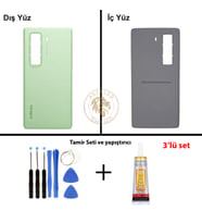 Infinix Hot 50 Pro Plus Yeşil Uyumlu Arka Kapak + Yapıştırıcı ve Vida Seti Arka Cam Lazer Kesim