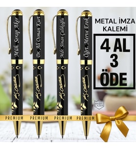 İsme Özel Lüks Roller Kalem 4 Al 3 Öde - Atatürk Besmele Osmanlı Teması Seçenekleriyle