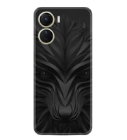 Vivo Y16 Kılıf Resimli Desenli Baskılı Silikon Black Fox 1325