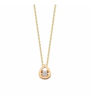 Damla Tektaş Altın Kolye Rose Gold 14K