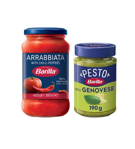 Barilla Pesto 190 gr ve Arrabiatta 400 gr Makarna Sosu 2 li Paket
