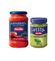 Barilla Pesto 190 gr ve Arrabiatta 400 gr Makarna Sosu 2 li Paket
